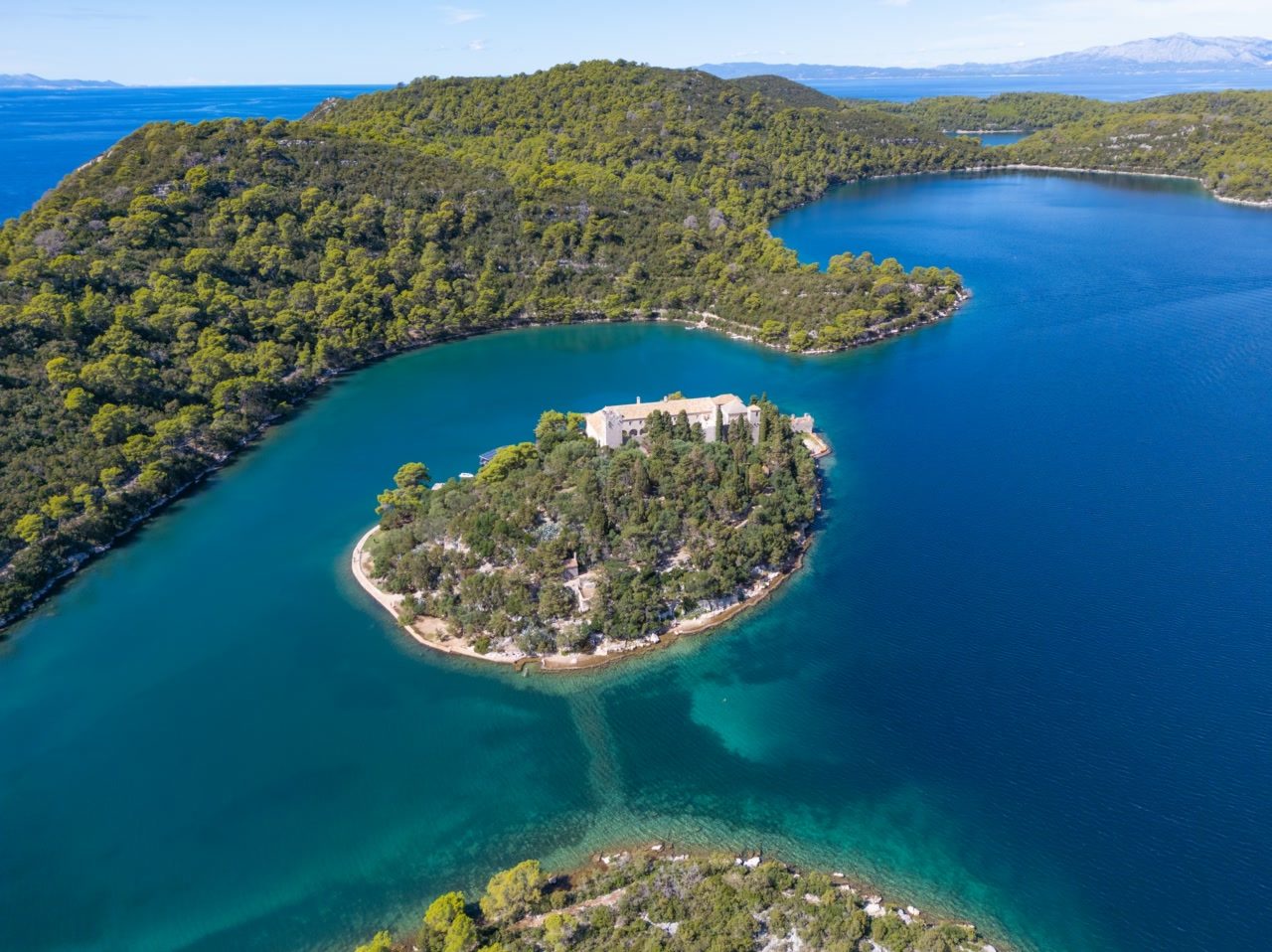 Otok Mljet iz zraka