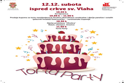 Zabavni i humanitarni Torta Party u subotu na Stradunu!