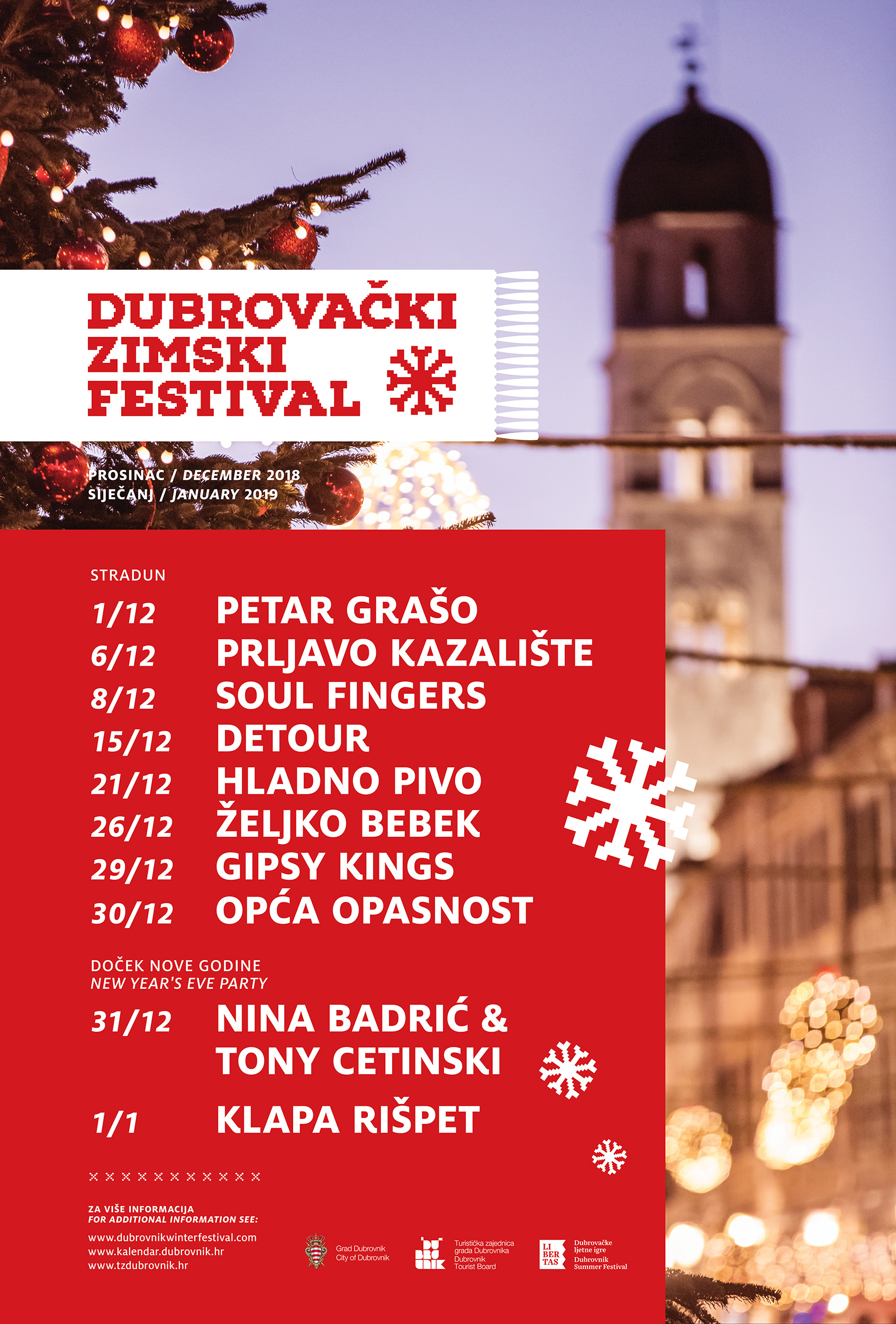 Promocija Dubrovačkog zimskog festivala i Dočeka Nove godine uz kolendu