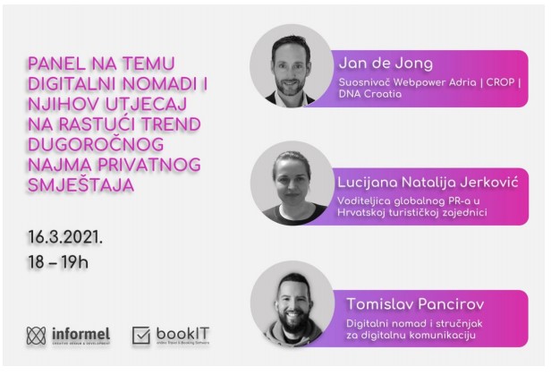 Turističke radionice - Digitalni nomadi i njihov utjecaj na rastući trend dugoročnog najma privatnog smještaja