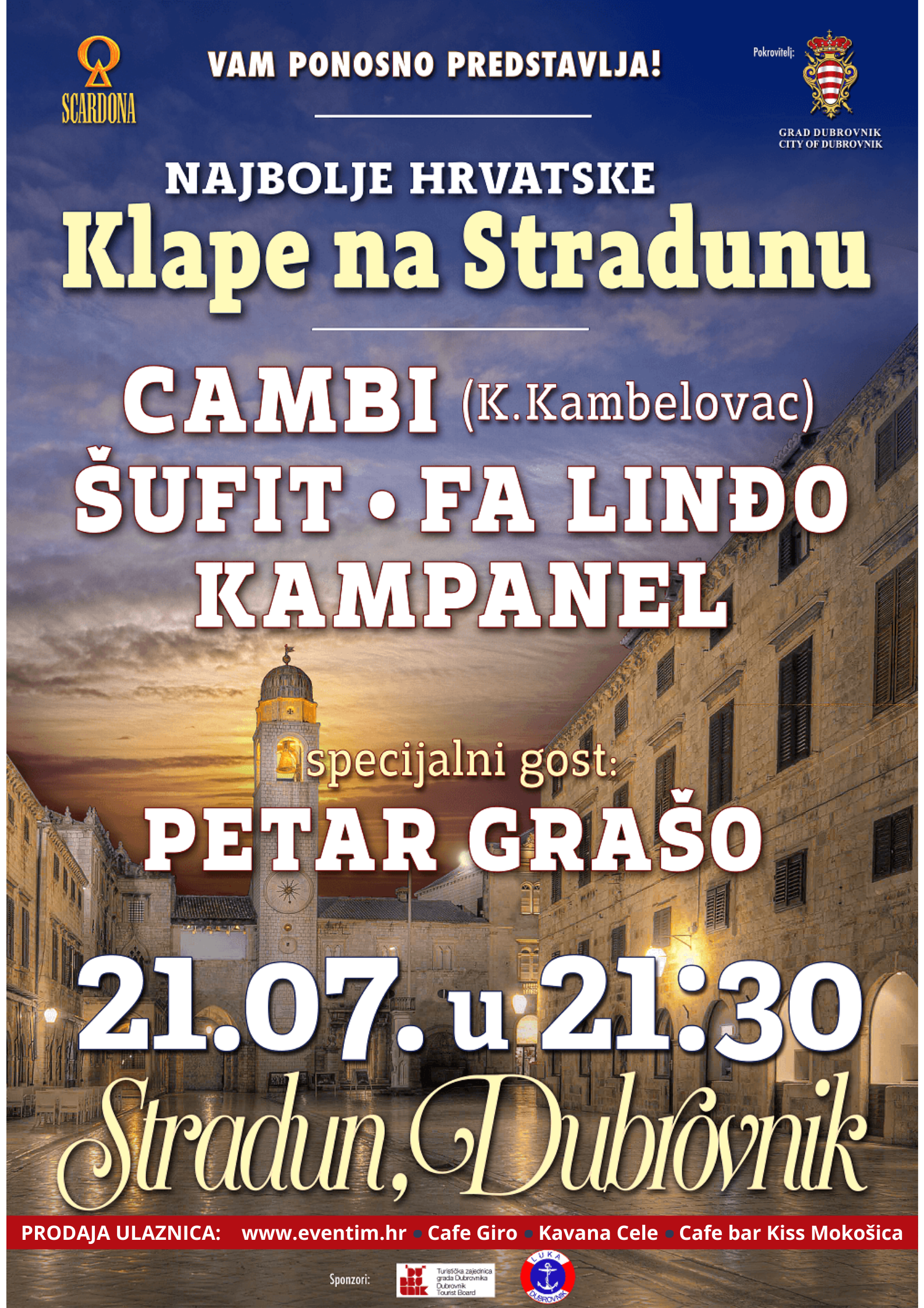 Najbolje hrvatske klape na Stradunu
