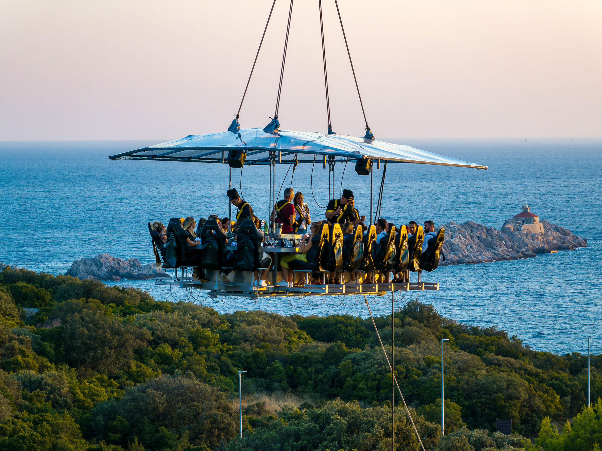 Dinner in the Sky Dubrovnik - A Spectacular Gastronomic Experience at 50 Metres High