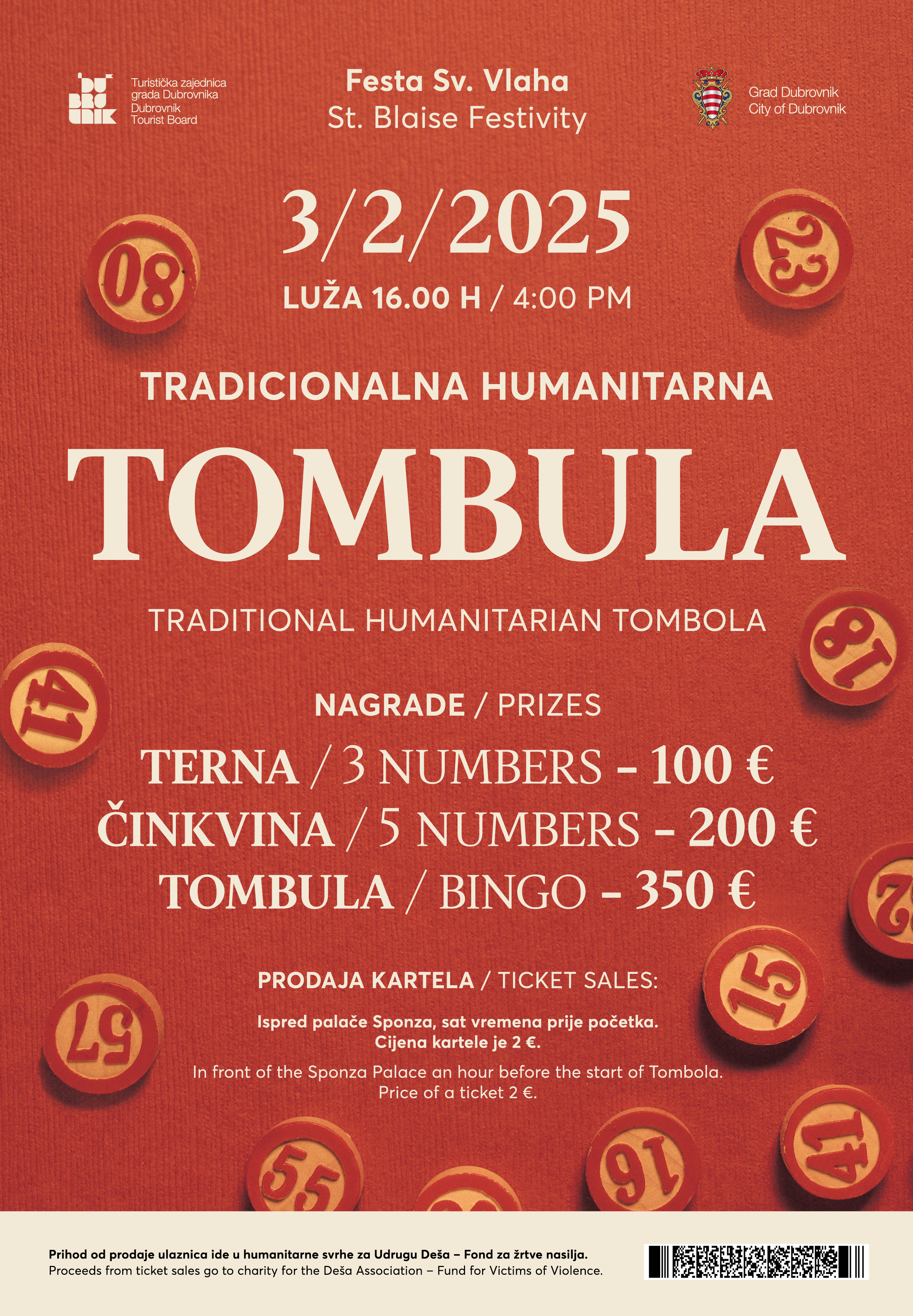Prihod od prodaje kartela na tradicionalnoj tombuli