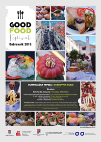 DUBROVAČKOM  TRPEZOM  ZAPOČINJE  GOOD FOOD  FESTIVAL 2015. !