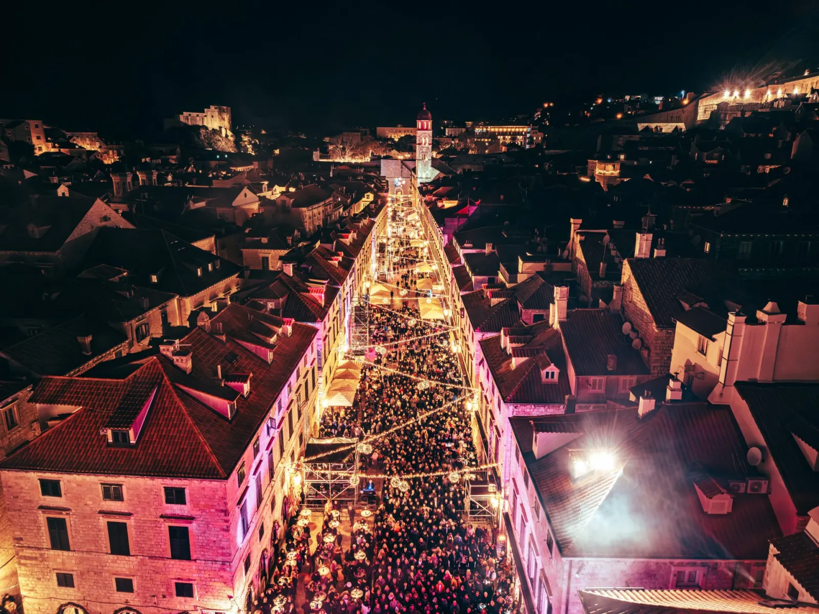 Doček Nove godine na Stradunu